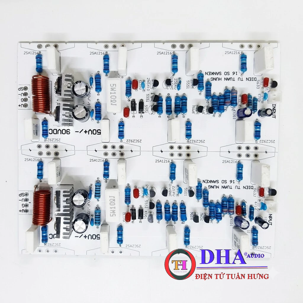 Mạch công suất 16 sò sanken 2U - Linhkien.dientutuanhung.com Mạch công suất 16 sò sanken 2U